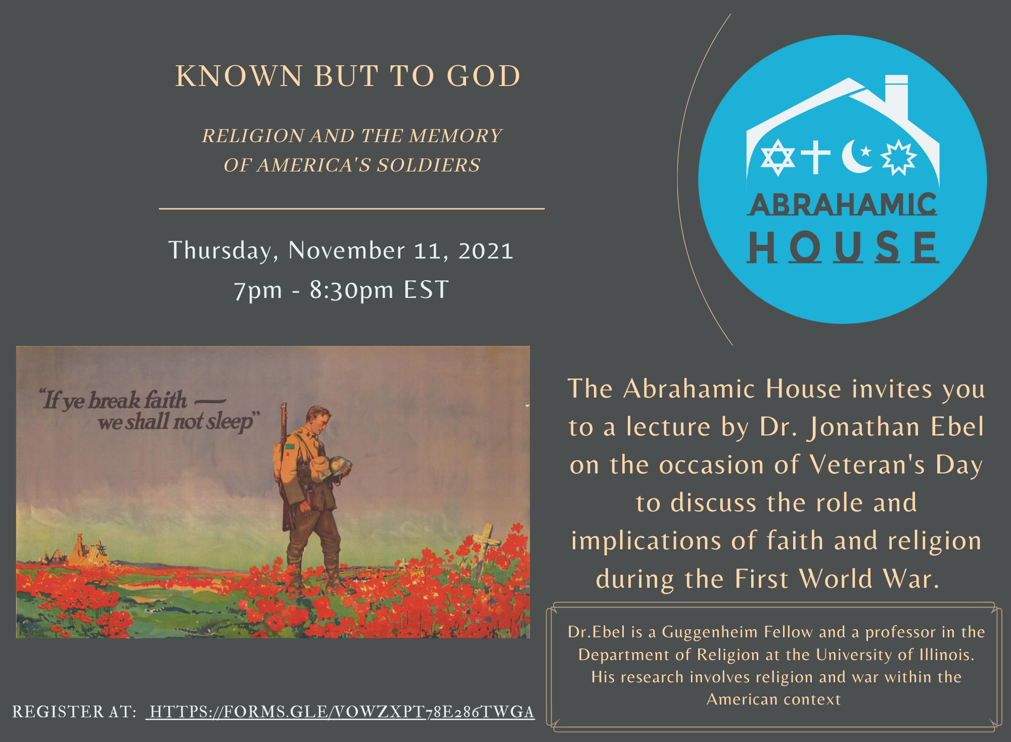 Known but to God - ABRAHAMIC HOUSE